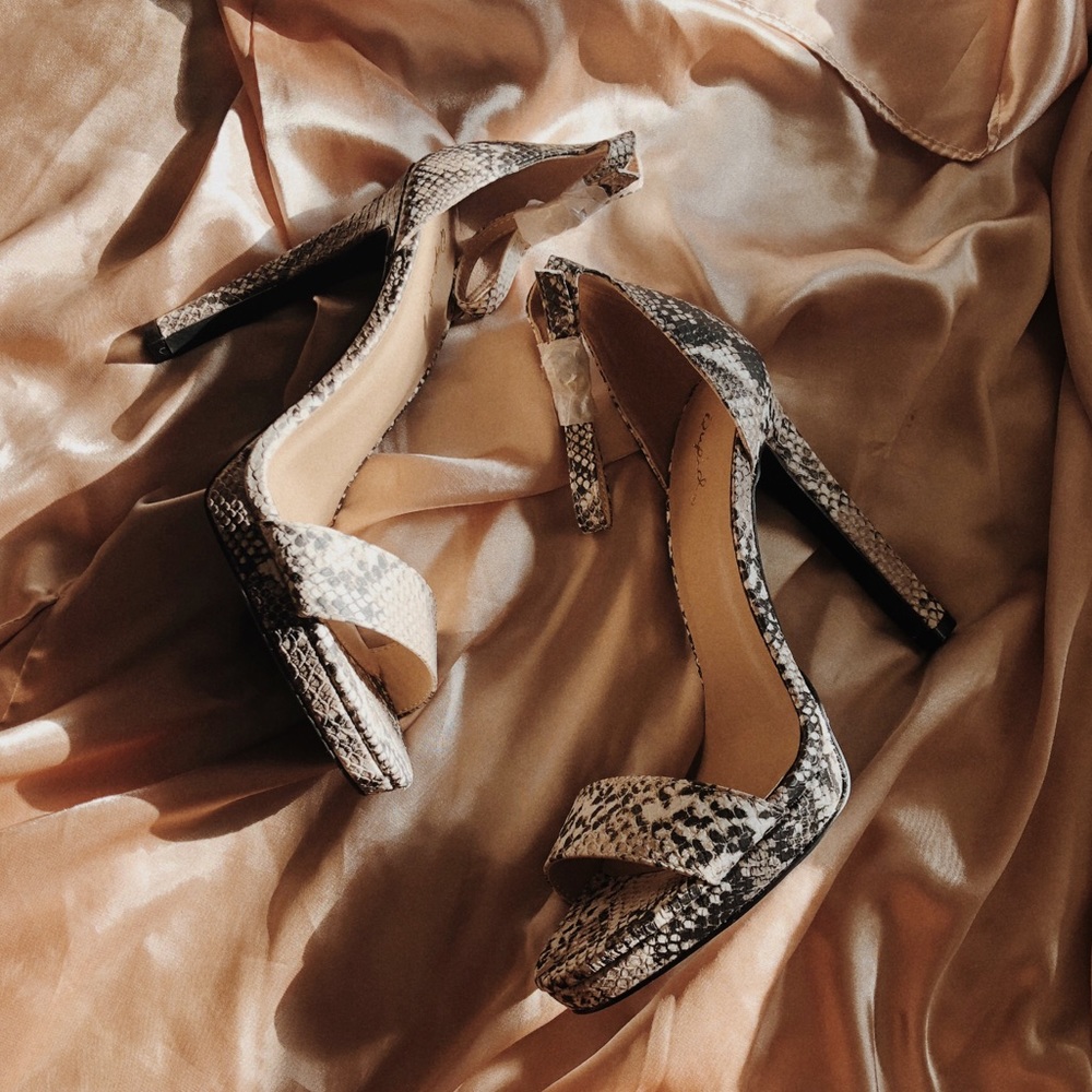 Snakeskin Heels